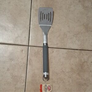 Expert Grill Stainless Steel Grill Spatula Gray Ergonomic Grip Easy Clean Modern